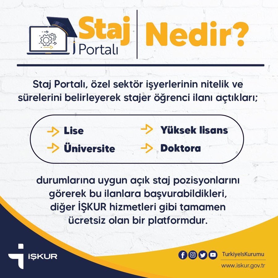 Yaşar Üniversitesi Staj Bilgi Sistemi